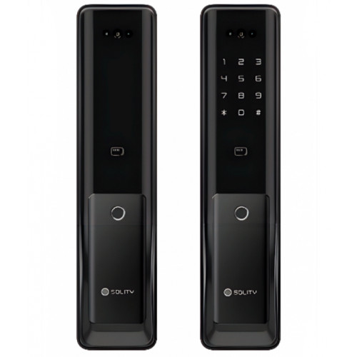 Электронный дверной замок Solity GP-6000BAK BLACK с Face ID