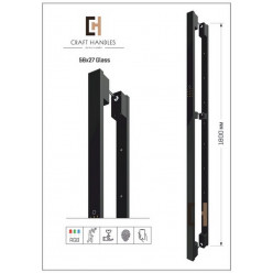 Арт. 56х27 Glass Premium + Dircode, L-1800 мм