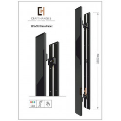 Арт. 125х35 Glass Facet Premium, L-1800 мм