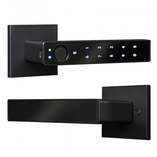 Умная электронная дверная ручка Smart lock R10 Черная Умная электронная дверная ручка Smart lock R10 Черная