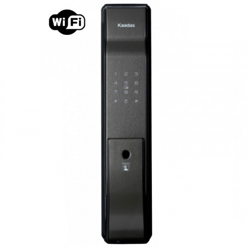 Врезной электронный дверной замок Kaadas K9-5W Black с отпечатком пальца