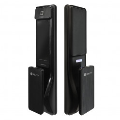 Врезной электронный дверной замок Solity GSP-2000BK BLACK с отпечатком пальца