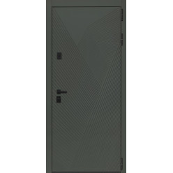 Стальная дверь «Vertu» с зеркалом (адаптивная замковая часть).
