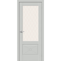 Прима-13.Ф2.0.0 Grey Matt White Сrystal