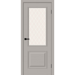 Классик-13 Grey Silk White Сrystal
