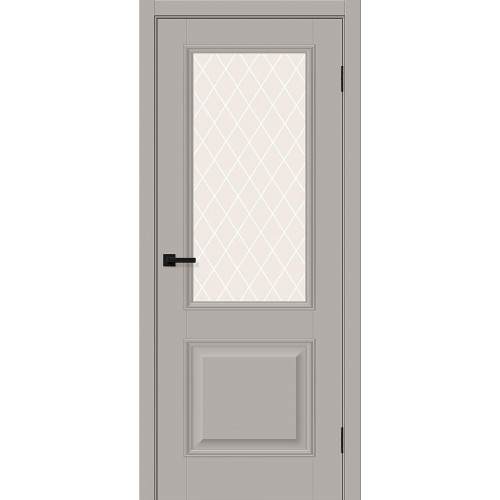 Классик-13 Grey Silk White Сrystal